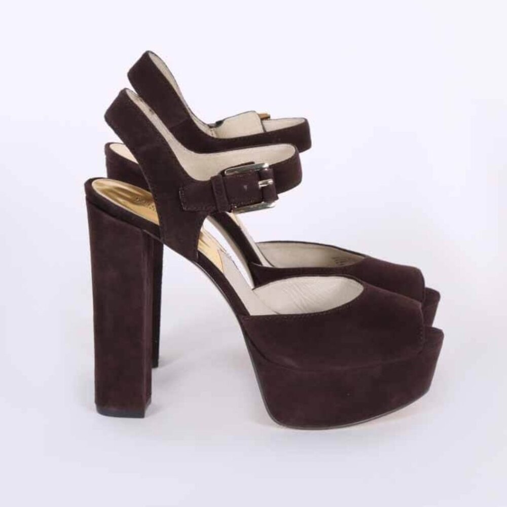 Michael Kors - London Suede Leather Heel Sandals